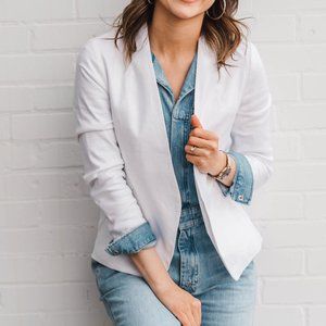 White Blazer Banana Republic